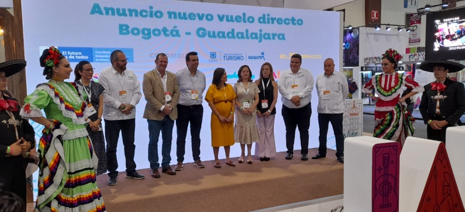 Anuncian la nueva ruta Guadalajara – Bogotá, en el Tianguis Turístico de México 2022