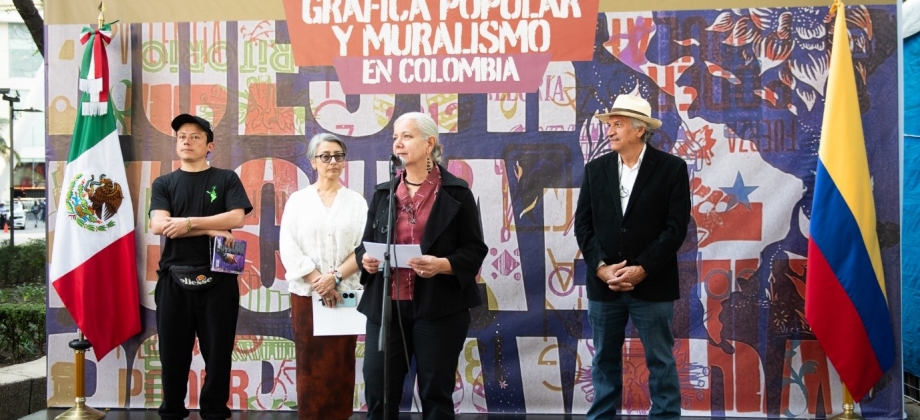 Gráfica Popular y Muralismo en Colombia en el Paseo de las Culturas Amigas en CDMX