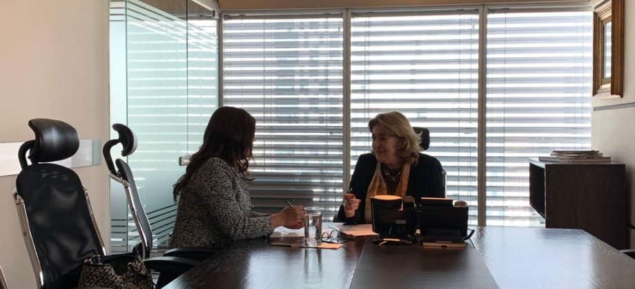 Embajadora Patricia Cárdenas se reunió con la Diputada Carmen Julia Prudencio, Presidenta del Grupo de Amistad México - Colombia de la Cámara de Diputados