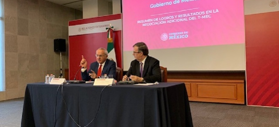 Embajadora Patricia Cárdenas participó en evento sobre proceso de ratificación del T-MEC, presidido por Canciller de México