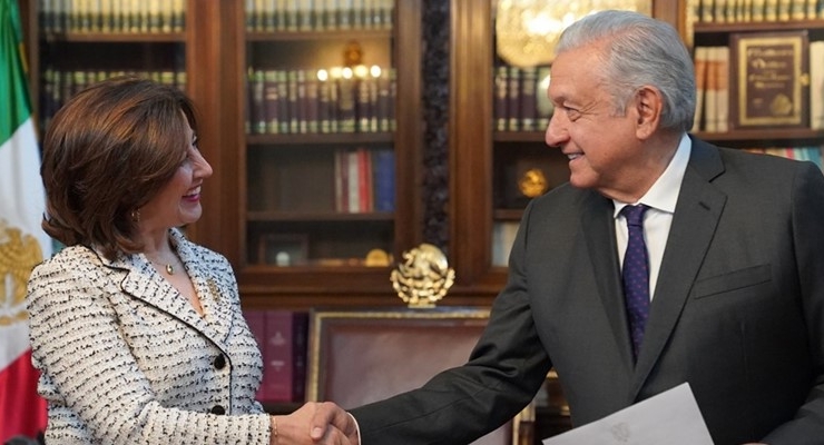Embajadora de Colombia en México presentó cartas credenciales ante el Presidente de los Estados Unidos Mexicanos