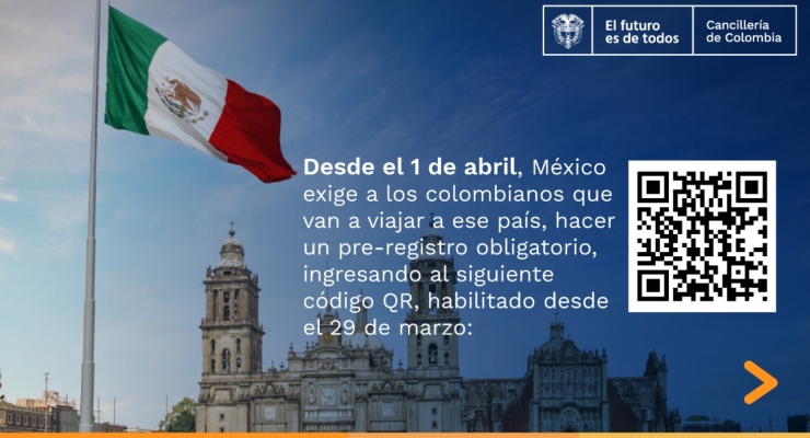 Si va a viajar a México debe hacer el pre-registro obligatorio a partir del 1 de abril de 2022